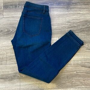 Ann Taylor Factory CURVY Size 10 dark blue jeans